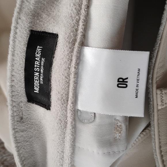 Express NWT Faux Leather Pants Unhemmed - Picture 5 of 11